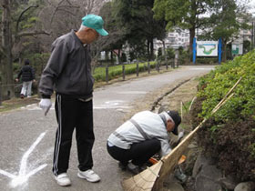 愛護会による清掃活動